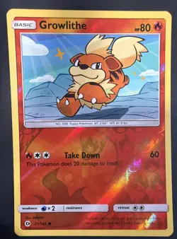 Growlithe 21/149 SM Base Set Reverse Holo - Image 1