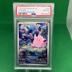 2026 POKEMON POR EN-PERFECT ORDER ILLUSTRATION RARE #094 CLEFAIRY PSA 10 - Image 1