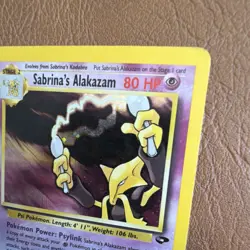Sabrina's Alakazam Holo Rare Pokemon TCG Card #16/132 Gym Challenge Vintage - Image 3