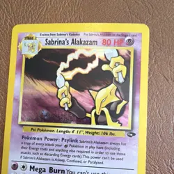 Sabrina's Alakazam Holo Rare Pokemon TCG Card #16/132 Gym Challenge Vintage - Image 4