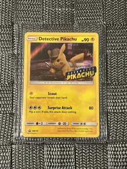 *STAMPED* Detective Pikachu SM170 Black Star Promo Holo Pokemon TCG - Image 2