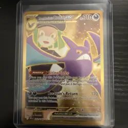Pokemon Team Rocket's Crobat ex Destined Rivals Hyper Rare Holo 242/182 2023 - Image 1