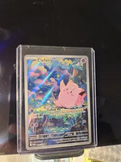 Pokemon Clefairy Illustration Rare POR 094/088 Full art Holo Card 2024 English - Image 2