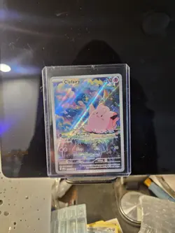 Pokemon Clefairy Illustration Rare POR 094/088 Full art Holo Card 2024 English - Image 3