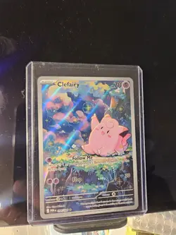 Pokemon Clefairy Illustration Rare POR 094/088 Full art Holo Card 2024 English - Image 5