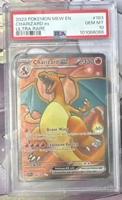 Pokemon Charizard ex #183/165 Scarlet & Violet 151 Ultra Rare Holo PSA 10 - Image 1