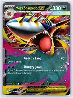 Mega Sharpedo ex 061/094 Phantasmal Flames Pokemon TCG - Image 1
