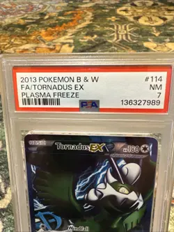 2013 POKEMON PLASMA FREEZE TORNADUS EX #114 ULTRA RARE PSA 7 NM #136327989 - Image 2