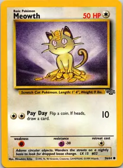 MEOWTH - 56/64 - JUNGLE - - LP - Image 1