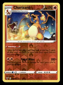 2020 Pokemon Vivid Voltage Charizard Holo #25 JX3536 - Image 1