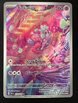 Pokemon Tinkatink Illustration Rare SV02: Paldea Evolved 216/193 NM - Image 1