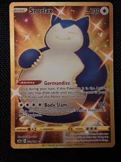 Pokemon TCG Snorlax 224/198 Secret Rare Gold Holo Chilling Reign 130 NM/Mint 💎 - Image 1