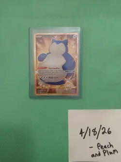 Pokemon TCG Snorlax 224/198 Secret Rare Gold Holo Chilling Reign 130 NM/Mint 💎 - Image 3