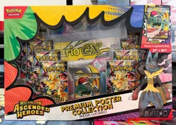 Pokemon TCG: Ascended Heroes Premium Poster Collection Mega Lucario Sealed Box - Image 1