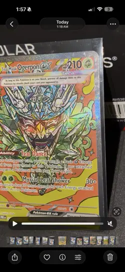 Pokemon TCG Teal Mask Ogerpon ex 145/131 Prismatic Evolutions SIR Holo EN - Image 5