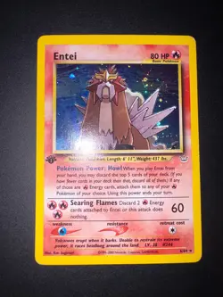Pokemon Entei 6/64 Neo Revelation 1st Edition Holo - Image 1