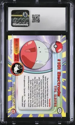CGC 9 - Electrode #101 Pokemon 2000 Topps - Image 2