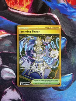 Pokemon TCG Jamming Tower 243/182 Gold Ultra Rare Destined Rivals MINT - Image 3