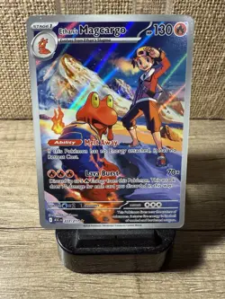 Pokemon Ascended Heroes Ethan’s Magcargo Illustration Rare 222/217 NM/M+! 🔥🐌 - Image 1