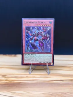 2020 Yu-Gi-Oh! Hecahands Godos PHRE-EN003 Super Rare 1st Edition - Image 1