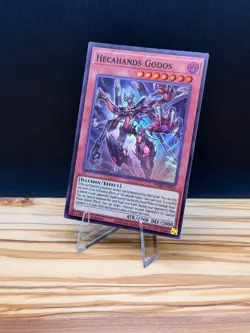 2020 Yu-Gi-Oh! Hecahands Godos PHRE-EN003 Super Rare 1st Edition - Image 3