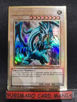 Yu-Gi-Oh! Dragon Blanc aux Yeux Bleus : PGR MGED-FR001 premium gold - Image 1