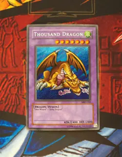 Yu-Gi-Oh! THOUSAND DRAGON MRD-143 ORIGINAL PRINT 2002 LIGHT FOIL BLEED MP - Image 1