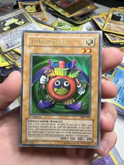 1ST EDITION 2002 Time Wizard MRD-065 Metal Raiders Ultra Rare YUGIOH Vintage - Image 3