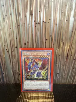 Yugioh Power Vice Dragon BLZD-EN002 Secret Rare 1st Edition NM - Image 1