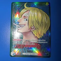 One Piece TCG Sanji Alternate Art OP02-026 Paramount War Foil, English - Image 1