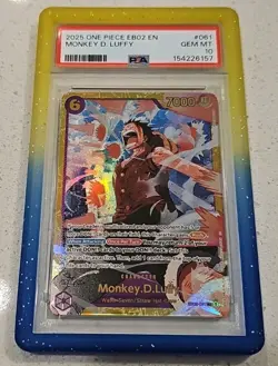 One Piece Extra Booster Anime 25th Collection Monkey D Luffy EB02 061 SEC PSA 10 - Image 1