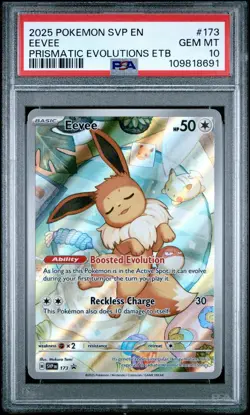 Pokemon TCG Prismatic Eevee ETB Promo Card #173 *GEM MINT PSA 10* - Image 1