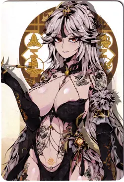 ACG Hentai sexy Card - Ningguang (punk) - Genshin Impact - Foil Ѡ sexy waifu - Image 3
