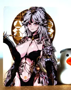ACG Hentai sexy Card - Ningguang (punk) - Genshin Impact - Foil Ѡ sexy waifu - Image 5