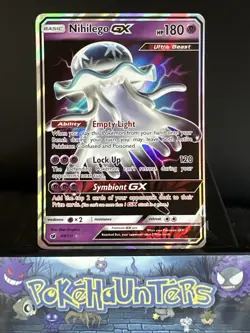 Pokemon Card Nihilego GX 49/111 Crimson Invasion Ultra Rare Near Mint - Image 1