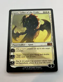 MTG Ajani, Caller of the Pride Magic 2013 1/249 Regular Mythic LP/NM - Image 1