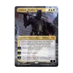 WOTC MtG Modern Horizons 2 Dakkon, Shadow Slayer (Borderless) (MR) (Foil) NM - Image 1