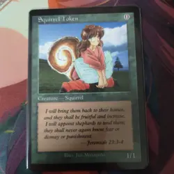 Squirrel Token MTG Magic the Gathering Minagishi Jun 715171 - Image 1