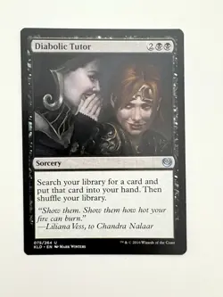 Diabolic Tutor MTG Magic the Gathering Card NM Near Mint KLD - Image 1