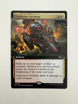 Explosive Getaway Borderless MTG Magic the Gathering Card NM Near Mint DFT - Image 1