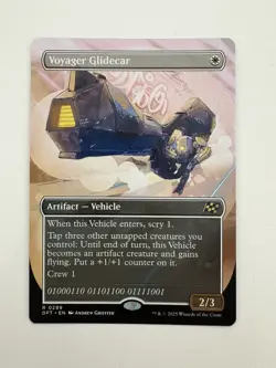 Voyager Glidecar Borderless MTG Magic the Gathering Card NM Near Mint DFT - Image 1