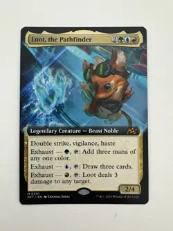 Loot the Pathfinder Borderless MTG Magic the Gathering Card NM Near Mint DFT - Image 1