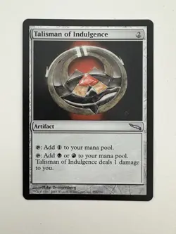 Talisman of Indulgence MTG Magic the Gathering Card NM Near Mint MRD - Image 1