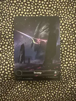 Swamp- Edge of Eternity Borderless Galaxy Foil MTG-NM - Image 1