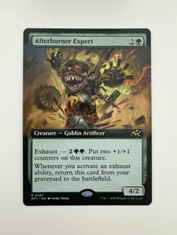 Afterburner Expert Borderless MTG Magic the Gathering Card NM Near Mint DFT - Image 1