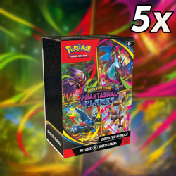 ✅ CONFIRMED PREORDER✅ 5x Pokemon Mega Evolution Phantasmal Flames Booster Bundle - Image 1