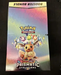 Empty Prismatic Evolutions Booster Bundle Retail Display Box Pokemon - Image 1