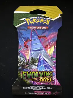 Pokemon Evolving Skies Sleeved Booster Pack - Random Art Pack - Factory Sealed - Image 1