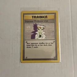 Imposter Professor Oak 73/102 Base Set Rare Pokemon. Pk001578 - Image 1