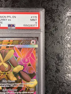 2025 POKEMON PHANTASMAL FLAMES EN MEGA LOPUNNY ex ULTRA RARE #115💎 PSA 9 - Image 2